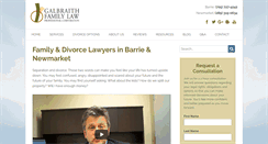 Desktop Screenshot of galbraithfamilylaw.com