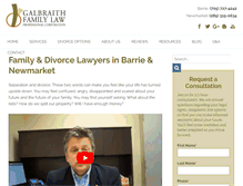 Tablet Screenshot of galbraithfamilylaw.com